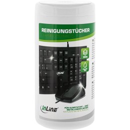 InLine? Reinigungst?cher, feuchte Computerreinigungst?cher, 100 St?ck