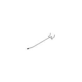 20110F - InLine® Einzelhaken rund, für Aufstellwand, 20cm lang, silber-hell