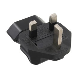 16702G - InLine® Reiseadapter, England Stecker zu Euro Buchse, gewinkelt