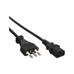 16655I - InLine® Netzkabel, Netzstecker Italien auf Kaltgerätestecker C13, 5,0m