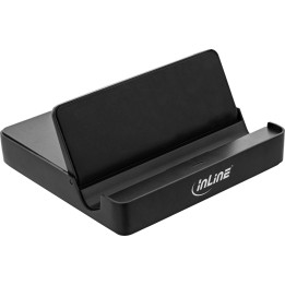 33289 - InLine® USB Typ-C Mini Docking Station, geeignet für Samsung Galaxy mit DeX-Funktion, mit PD, Tabletständer, USB 3.0, HDMI