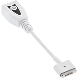 26611Y-M16B - Inline® Power supply Notebook TIP M16B (16.5V), for Apple Magsafe2, Macbook Pro Retina, 90W/120W, white