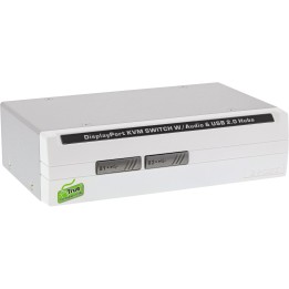 63632I - InLine® KVM Desktop Switch, 2-fach, DisplayPort 1.2, 4K, USB 2.0, Audio
