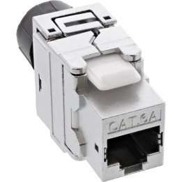 76202D - InLine® Premium Keystone RJ45 prise femelle / LSA insert, SNAP-In, Cat.6a