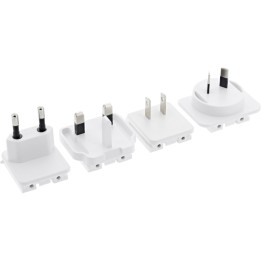 31512Z - InLine® Stromadapter-Set für USB Netzteil 31512W weiß