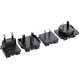 31512Y - InLine? Stromadapter-Set f?r USB Netzteil 31512S schwarz