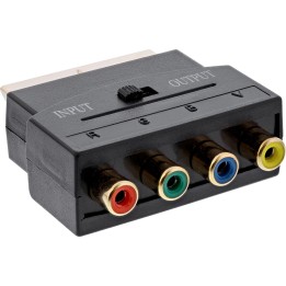 Adaptateur Scart, Scart prise à 4x Cinch fem. (RGB+Composite)