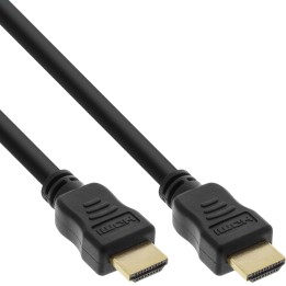 17525Q - InLine® HiD HDMI Kabel, HDMI-High Speed mit Ethernet, Premium, 4K2K, Stecker / Stecker, schwarz / gold, 25m