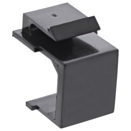InLine? Keystone SNAP-In Blindabdeckung f?r Modul Steckplatz, schwarz 10er Pack