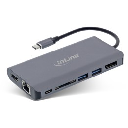 33277 - InLine? 7-in-1 USB-C Dockingstation, HDMI, DisplayPort, USB 3.2, SD, MST, PD