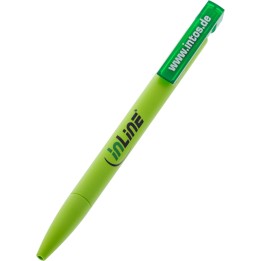 22313P - InLine® Kugelschreiber, grün, biobased