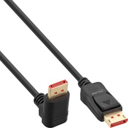 17152U - InLine® Câble DisplayPort 1.4, 8K4K, anguleux vers le bas, noir/or, 2m