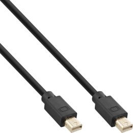 17126P - InLine® Mini DisplayPort 1.4 Kabel, Stecker / Stecker schwarz/gold, 1,5m
