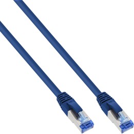 76833B - InLine? Patchkabel, S/FTP (PiMf), Cat.6A, halogenfrei, blau, 0,3m